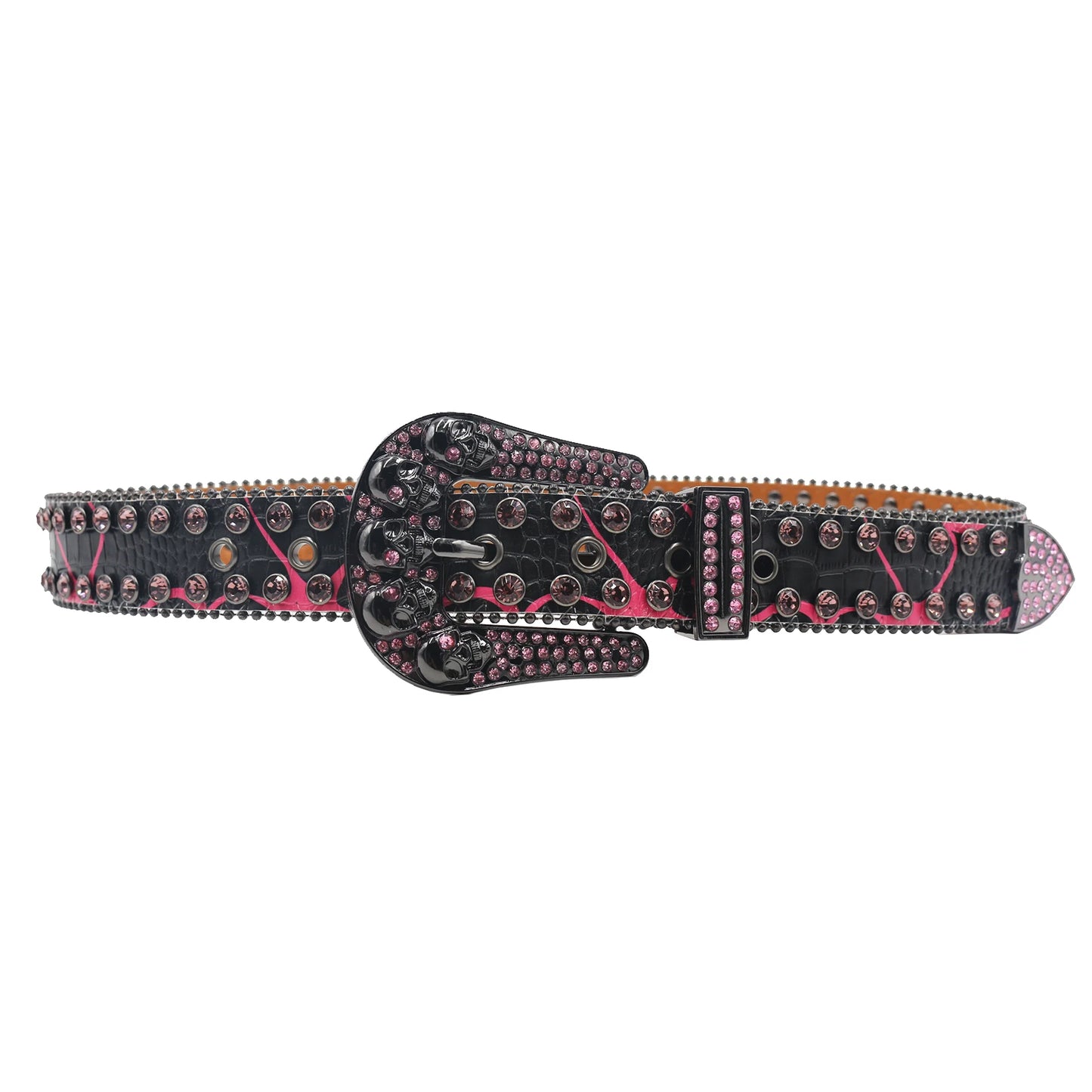 Skull Rhinestone Belt
