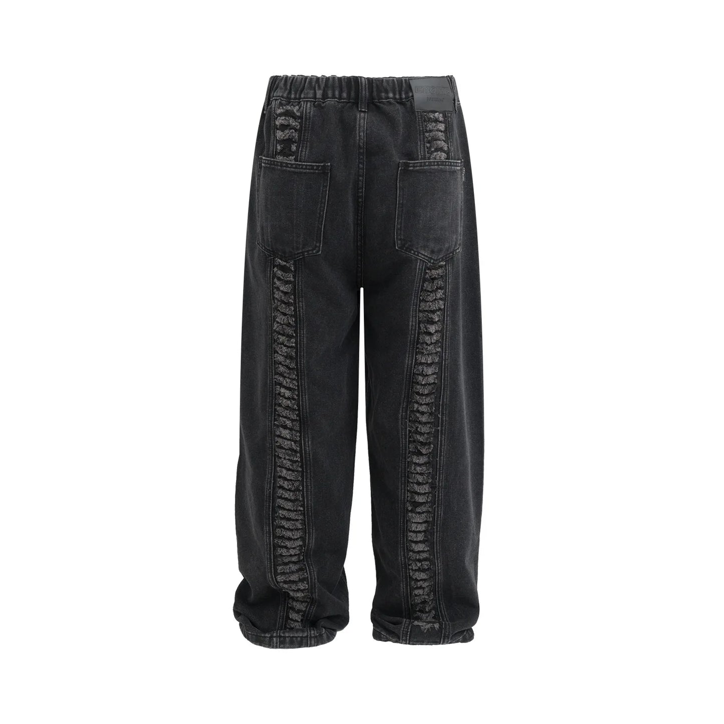 Whiskers Fringe Loose Jeans - PWM