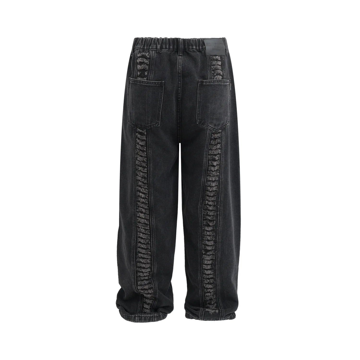 Whiskers Fringe Loose Jeans - PWM