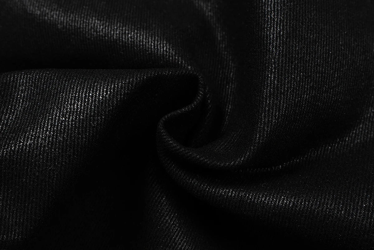 Coated Wax Baggy Cargo Pants - PWM