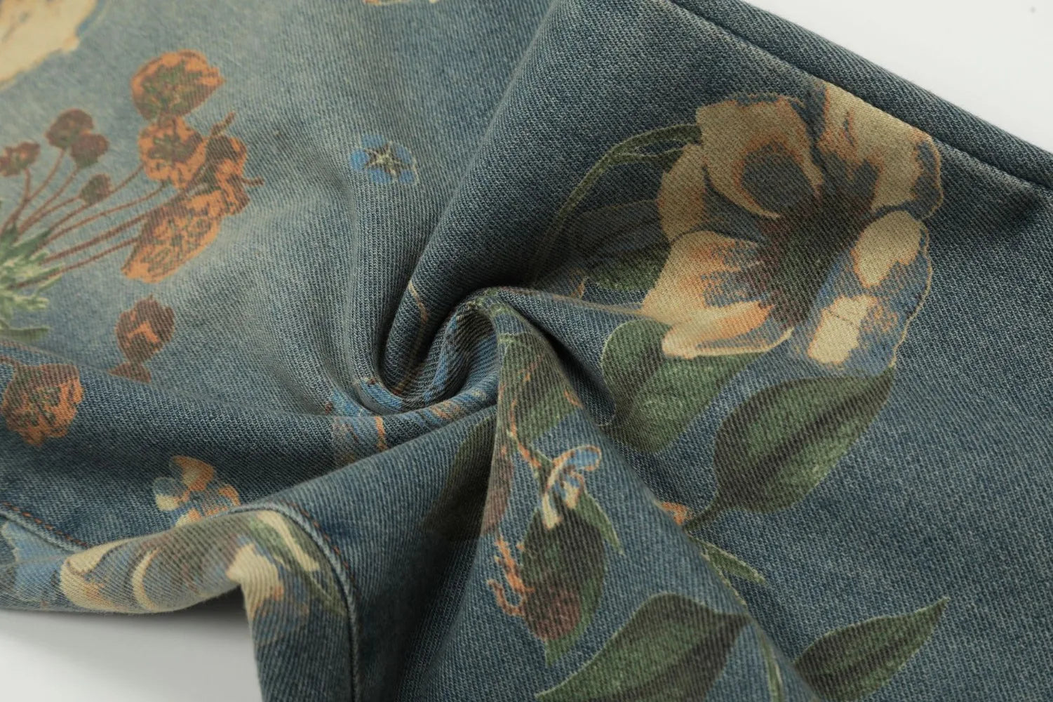 Floral Print Loose Jeans - PWM