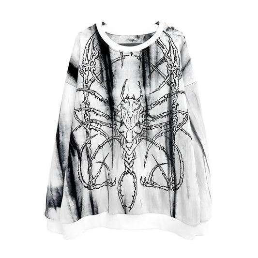 Gothic Print Loose Top - PWM