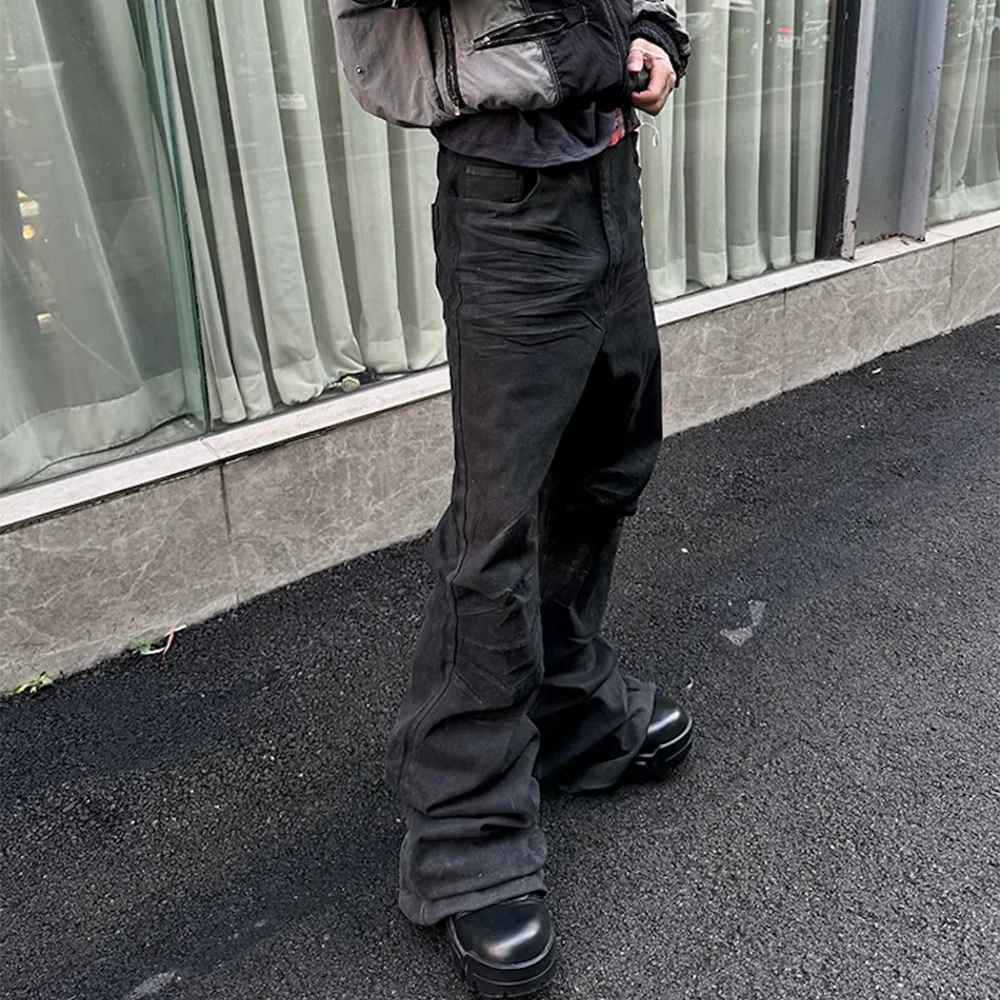 Glue Coated Boot cut Flared Pants - PWM