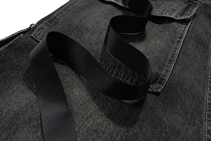 Drawstring Cargo Baggy Denim - PWM