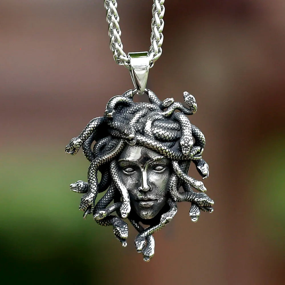 Medusa Pendant Necklace