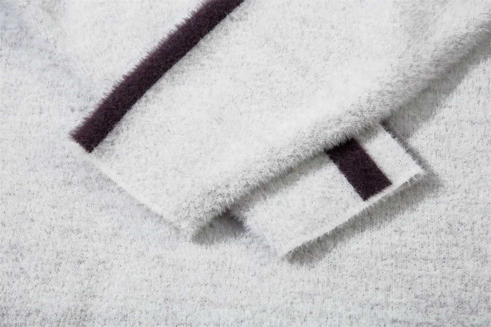 Jacquard Paneled Sweater - PWM