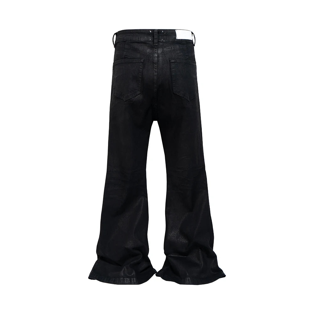 Glue Coated Boot cut Flared Pants - PWM