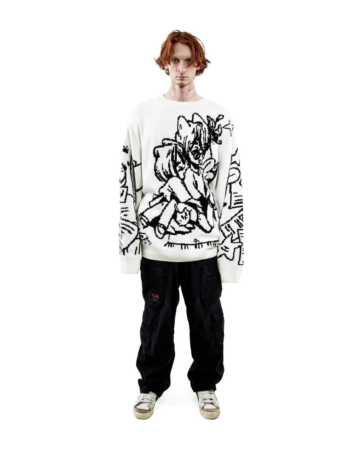 Cartoon Knitted Pullover Sweater