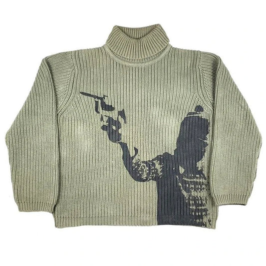 Turtleneck Knit Sweater