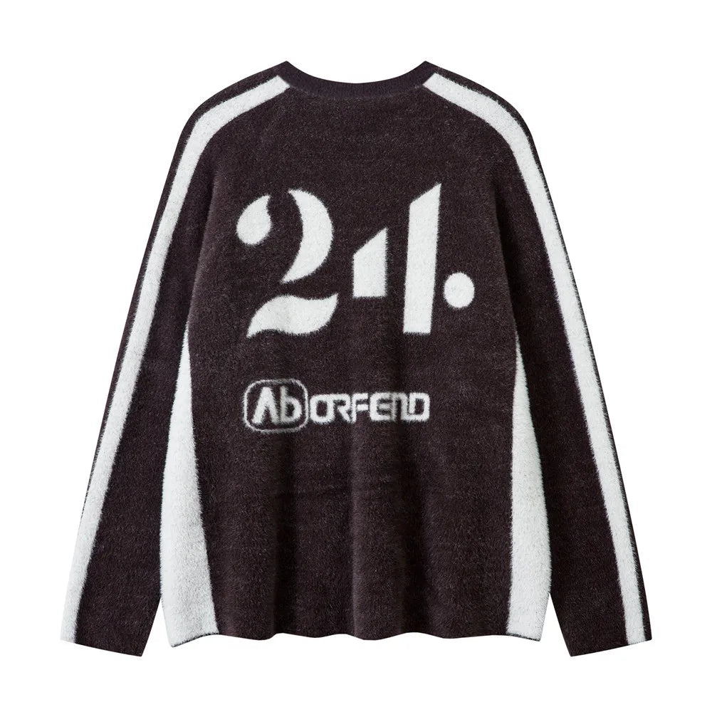 Jacquard Paneled Sweater - PWM