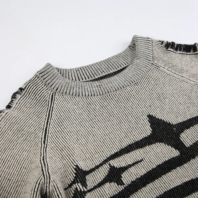 Ripped Stitched Pullovers Sweater - PWM