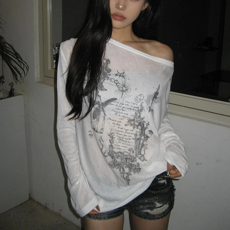 Fairy Graphic Long Sleeve Tee - PWM