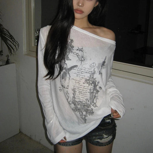 Fairy Graphic Long Sleeve Tee - PWM
