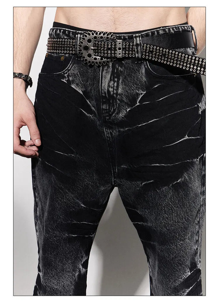 Washed Black Straight Denim - PWM