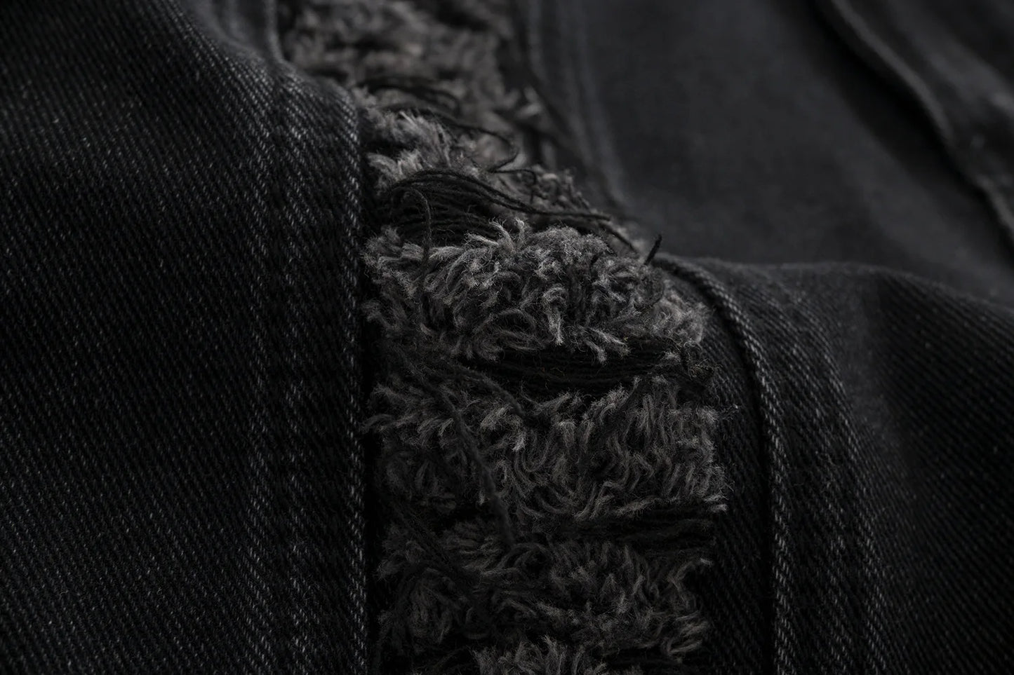 Whiskers Fringe Loose Jeans - PWM