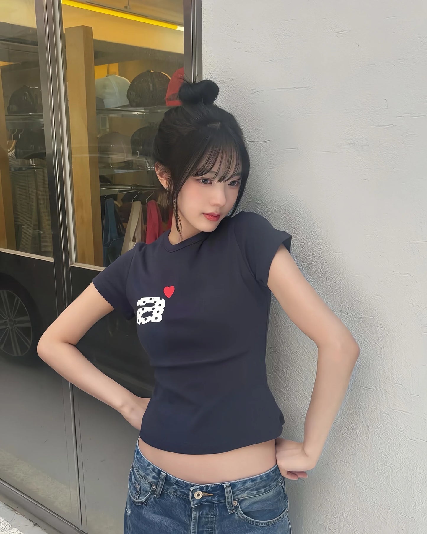 Round Neck Print t-shirt