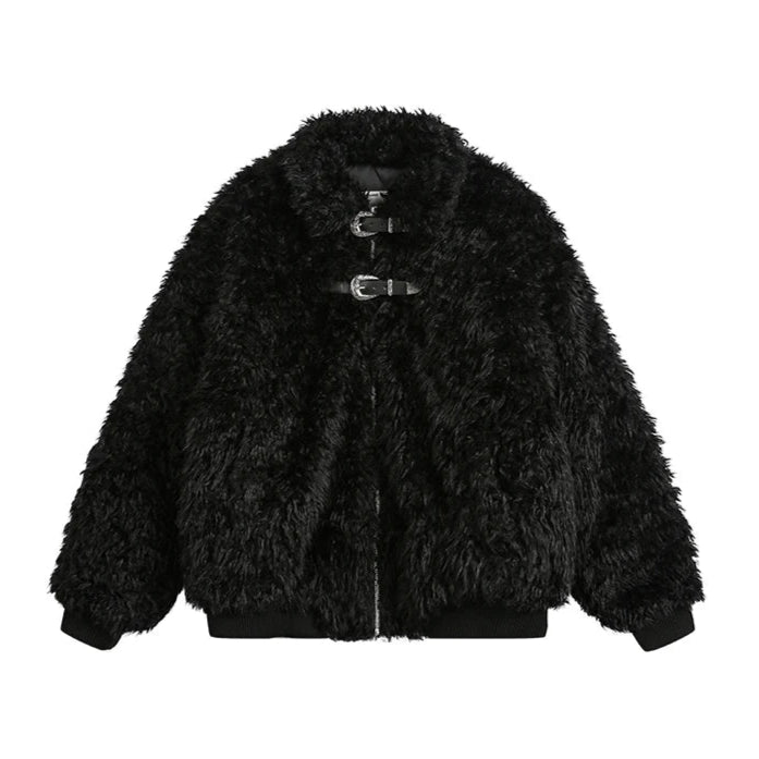 Loose Lamb Wool Coat - PWM