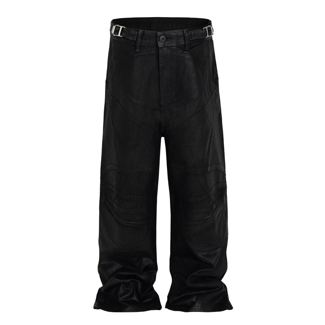 Coated Wax Baggy Cargo Pants - PWM