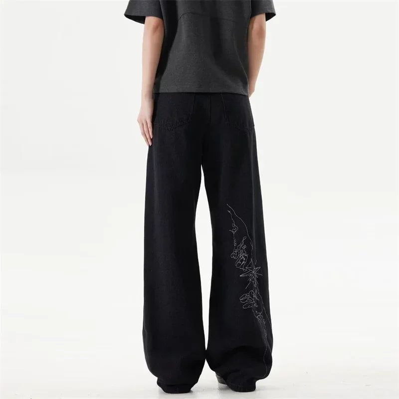 Embroidered Straight Jeans - PWM