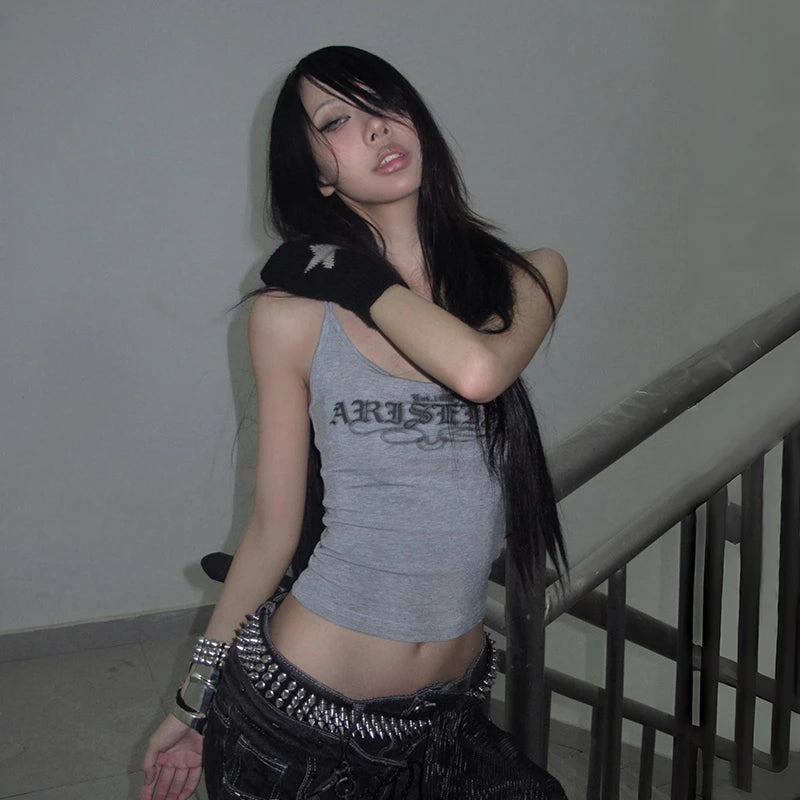 Letter Print Tank Top