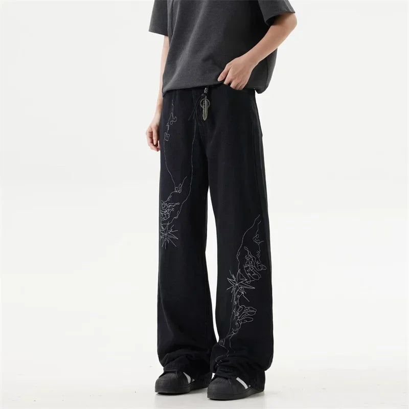 Embroidered Straight Jeans - PWM