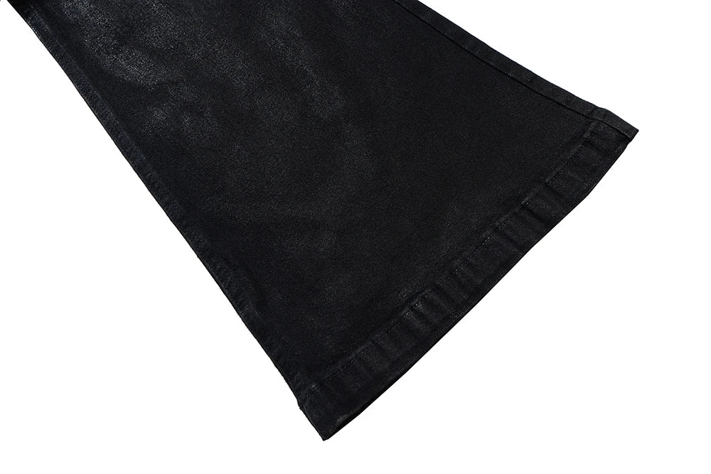 Glue Coated Boot cut Flared Pants - PWM