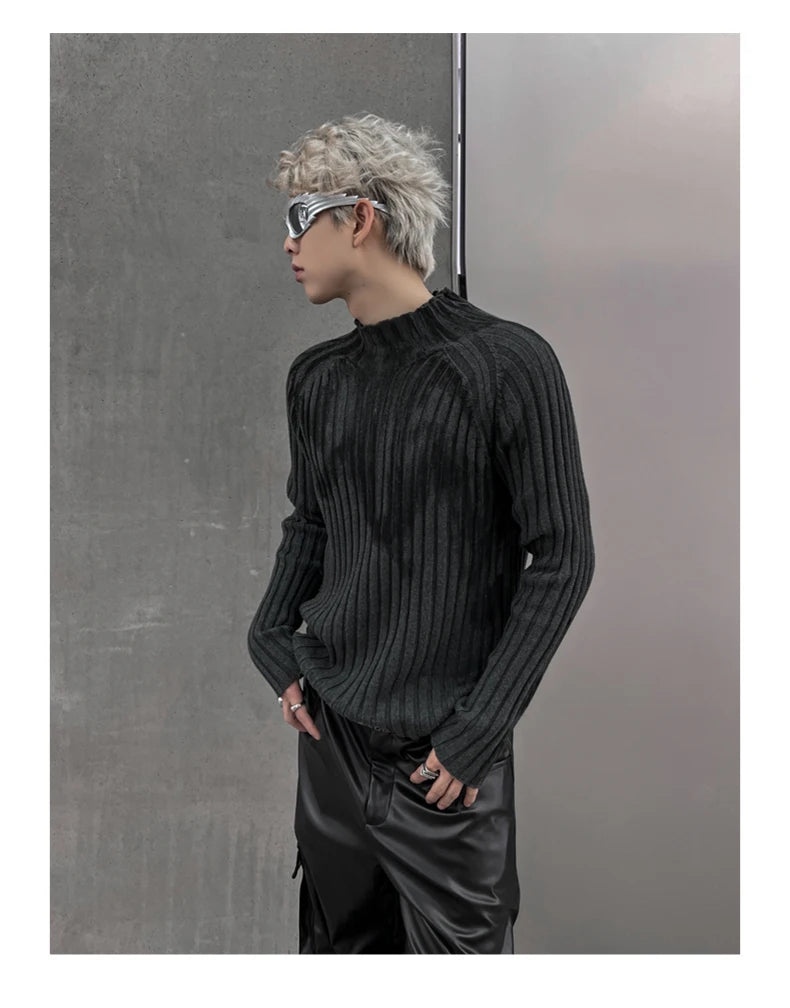 Crowd Graffiti Slim Fit Knitted Sweater - PWM
