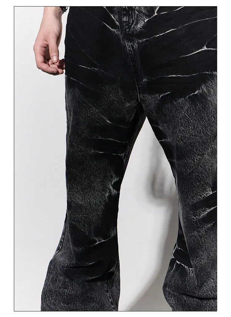 Washed Black Straight Denim - PWM