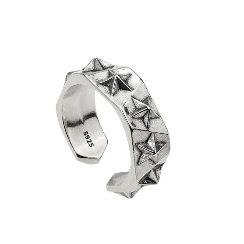 Sterling Silver Star Rings - PWM