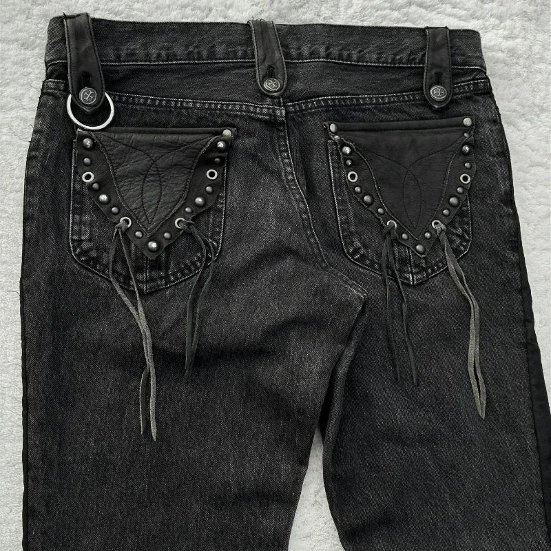 Cowboy Cross Micro Flared Jeans - PWM