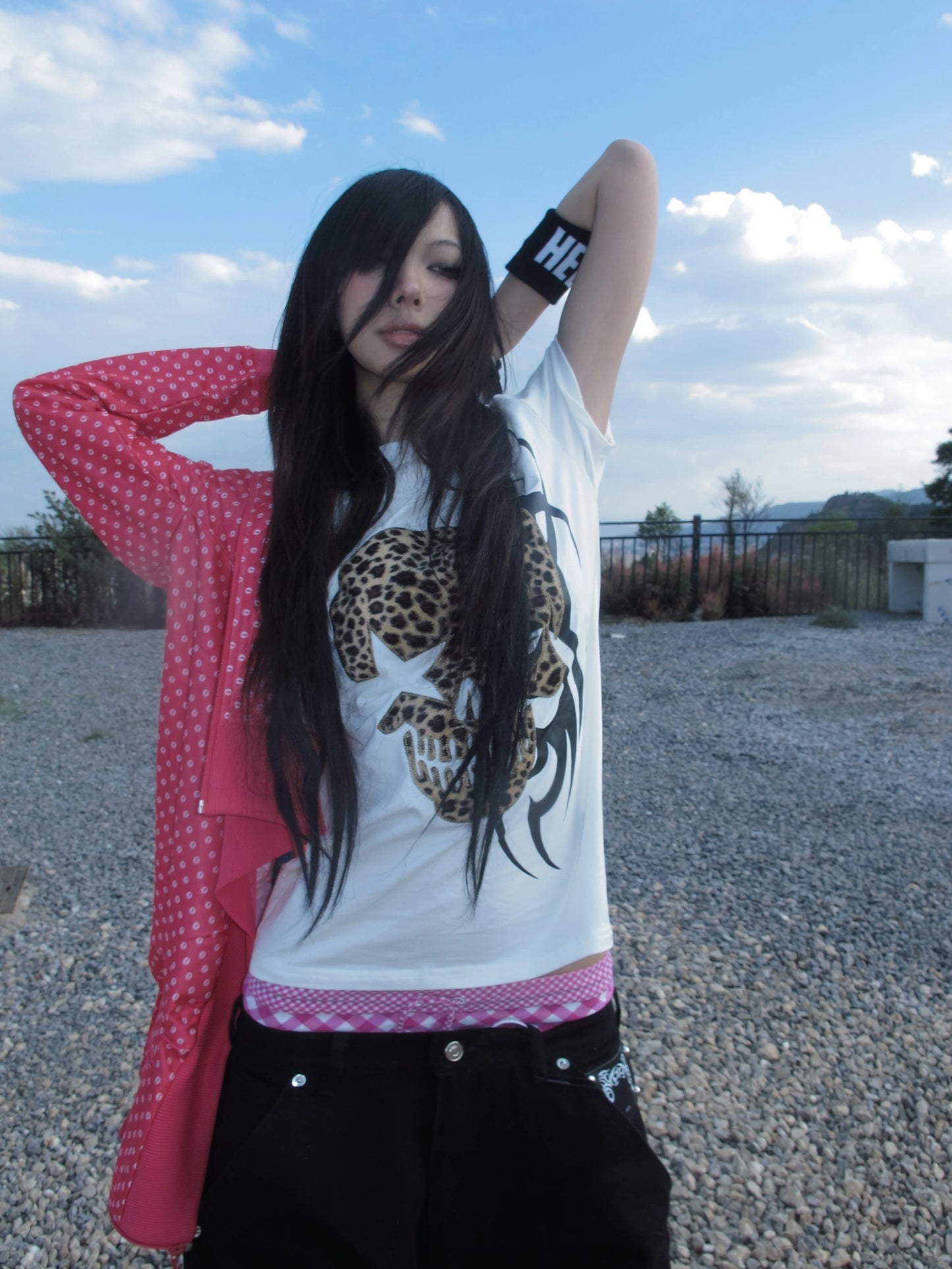 Leopard Skull Print T-shirt