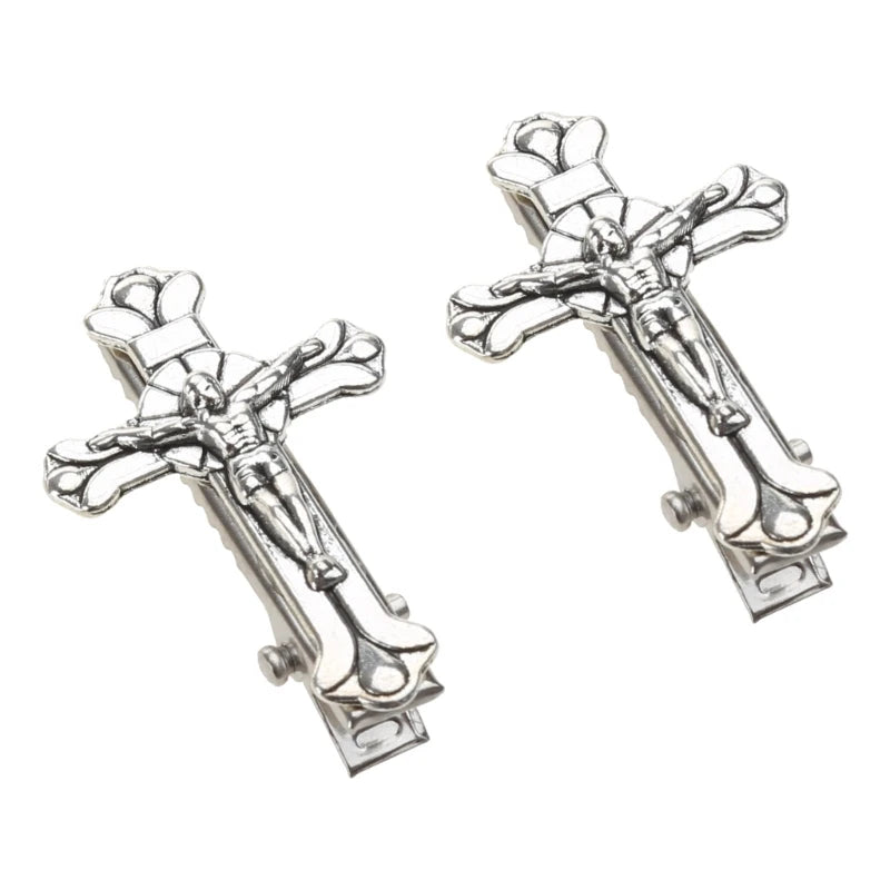 Cross Metal Hair Claw