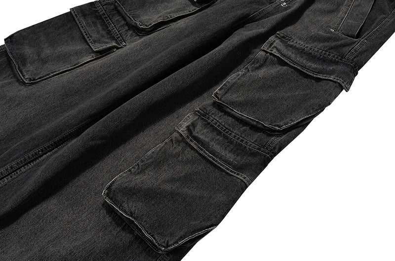 Drawstring Cargo Baggy Denim - PWM