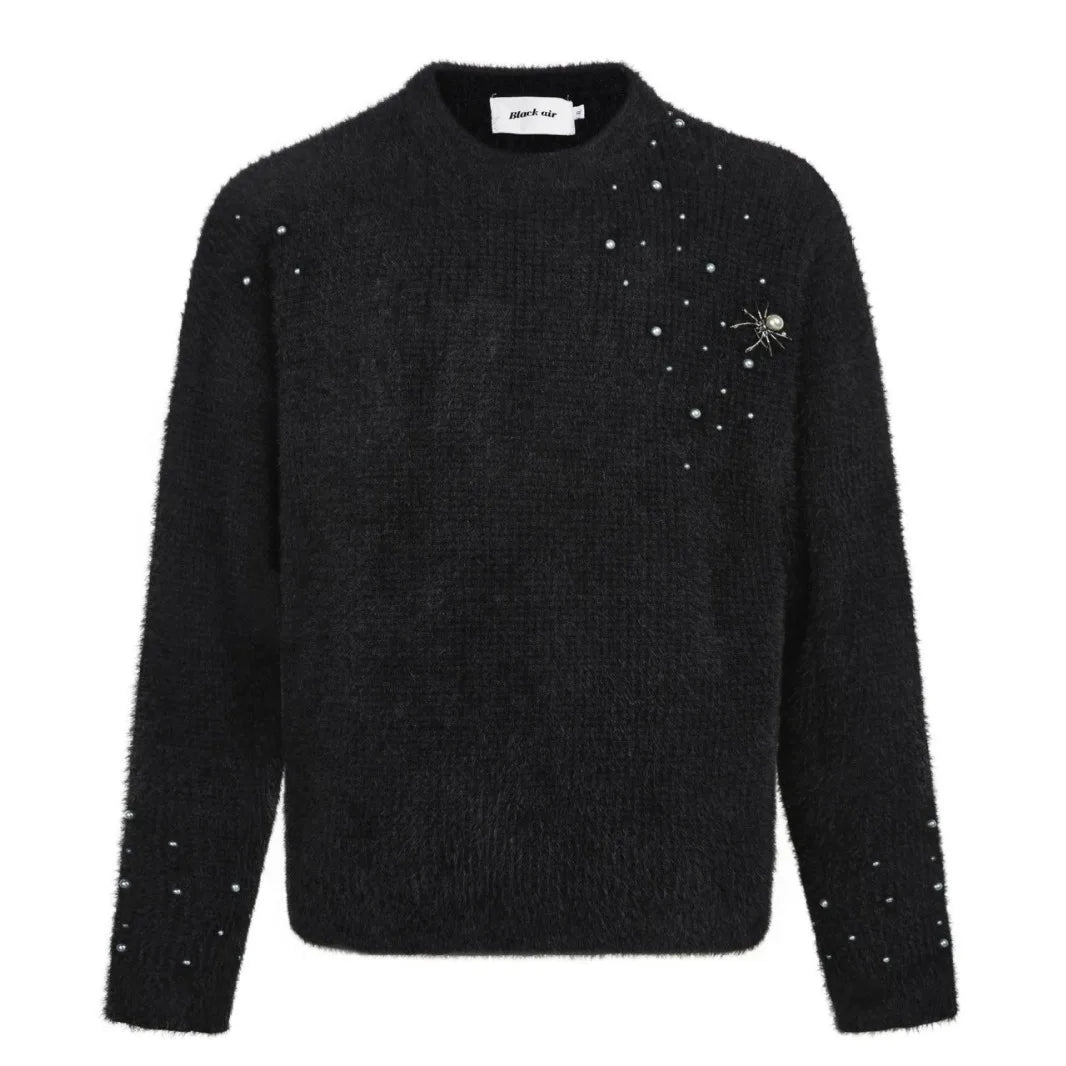 Spider Brooch Knitted Sweater - PWM
