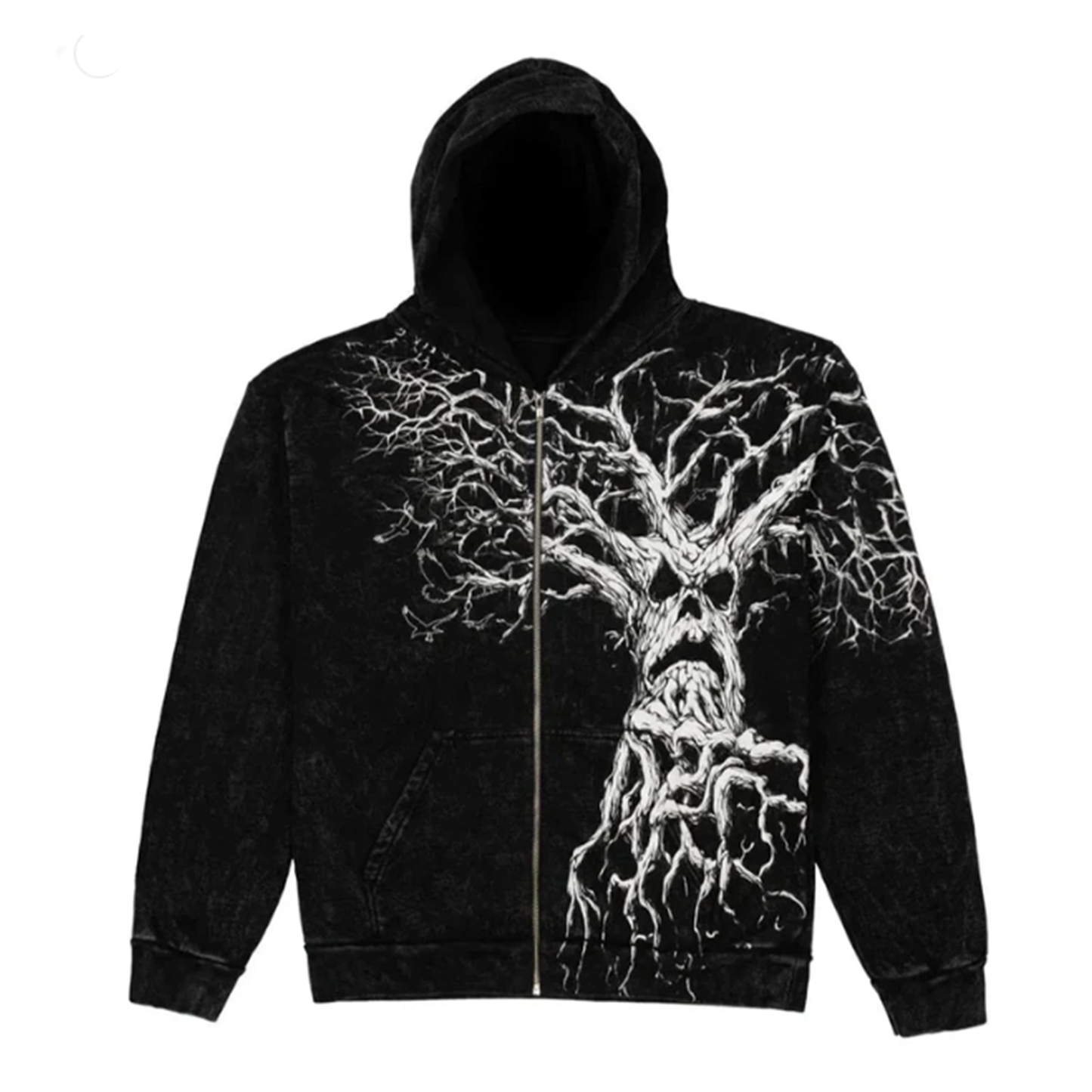 Washed Oversized Loose Cotton Zipper Jacket - PWM