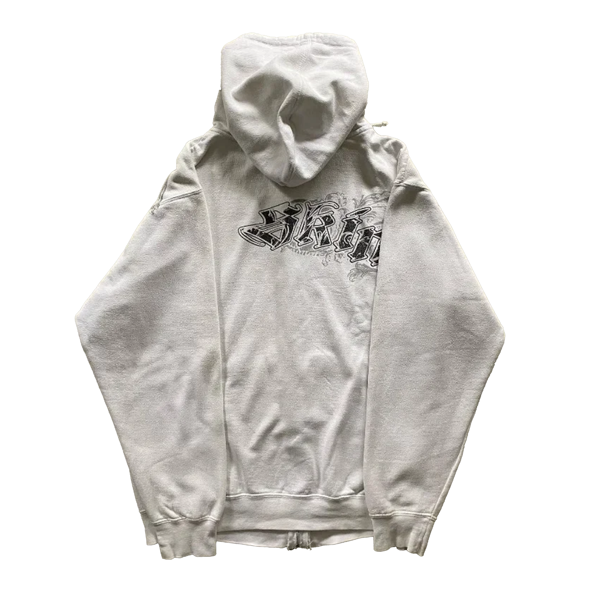 Gothic Pattern Print Zipper Hoodie - PWM