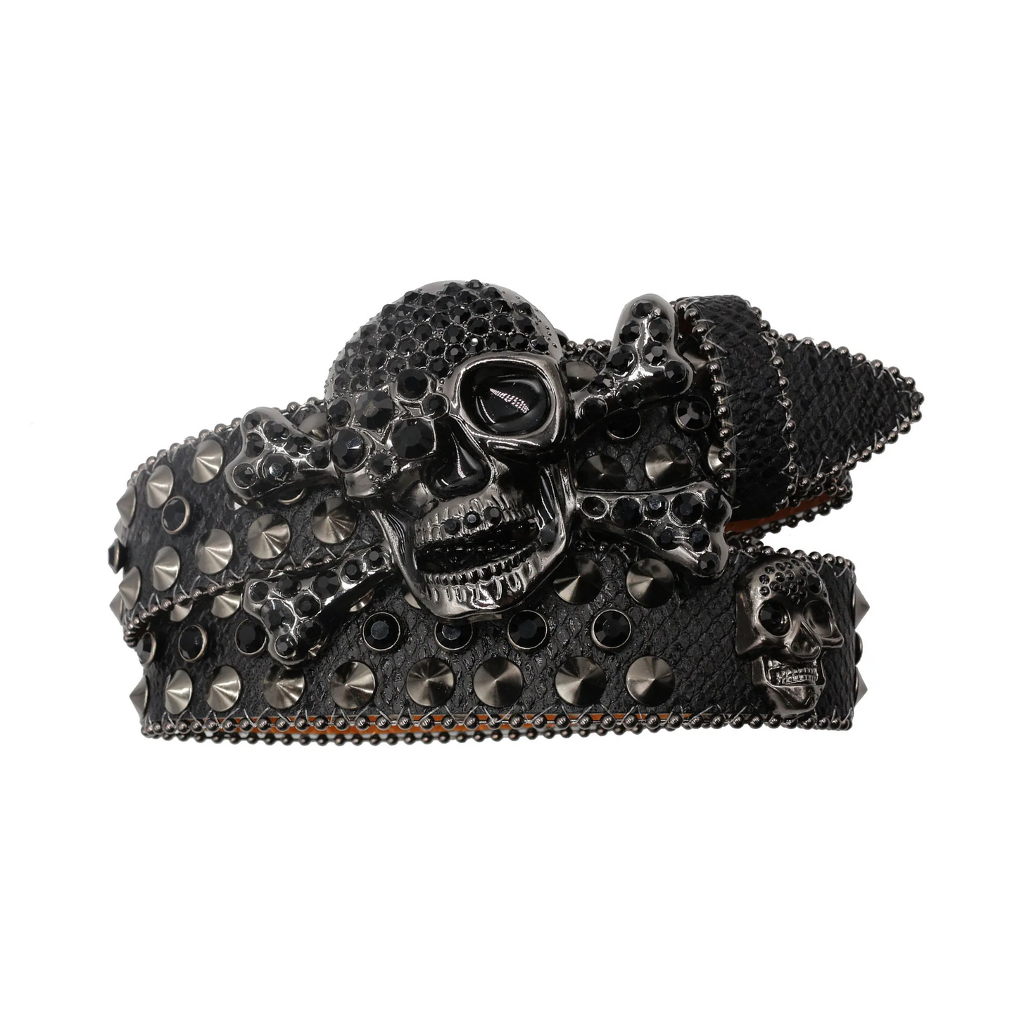 Rhinestone Skull Buckle Belt - PWM
