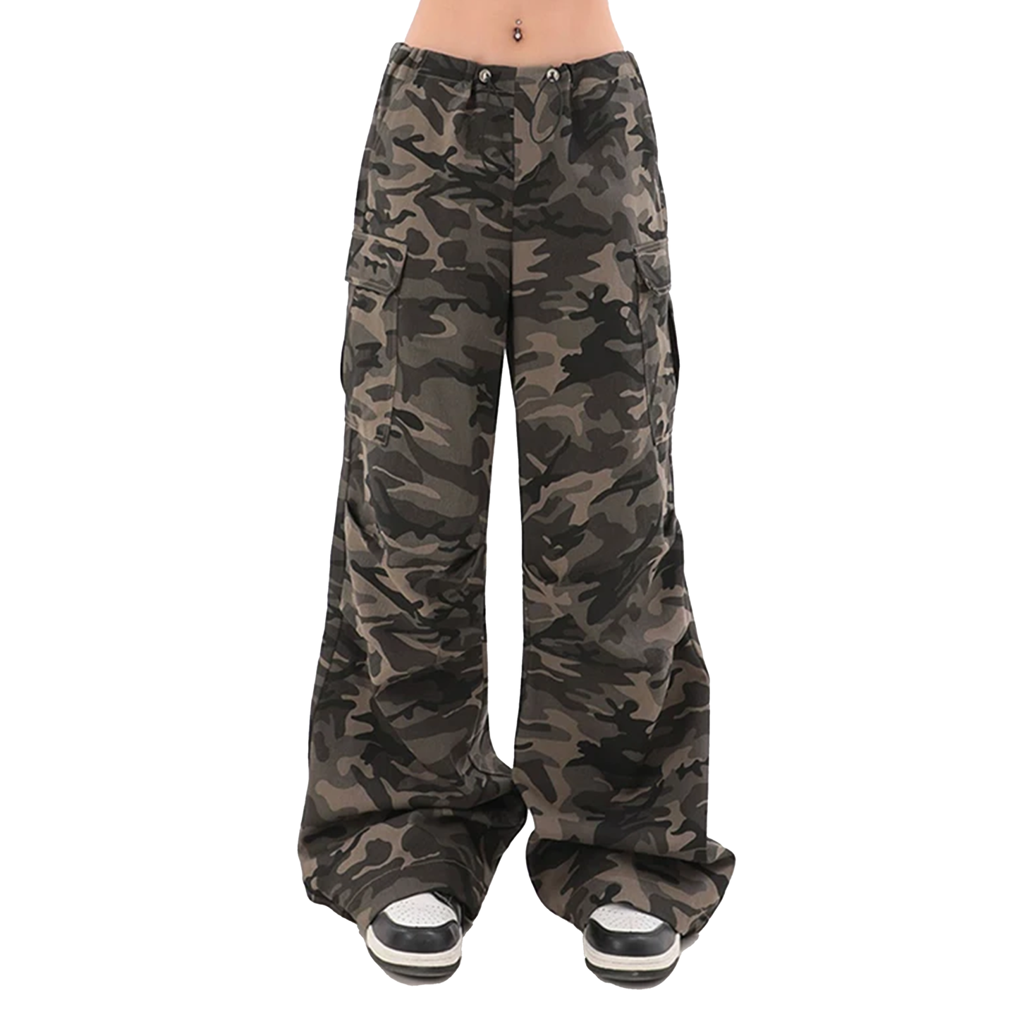 Camouflage Loose Wide Leg Pants