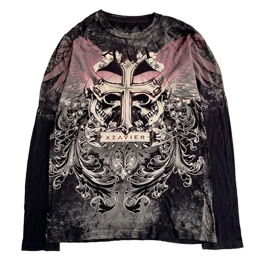 Gothic Round Neck Long Sleeve Tee - PWM