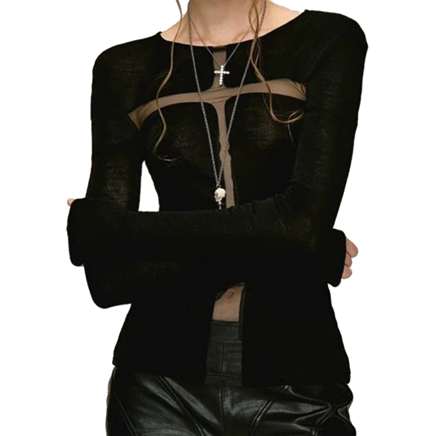 See Through Cross Tops - PWM