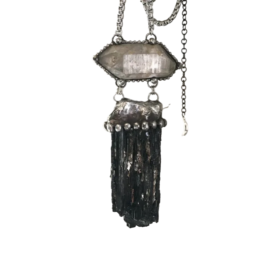 Raw Tourmaline Crystal Necklace - PWM
