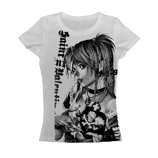 Cartoon Mono Printing T-shirt