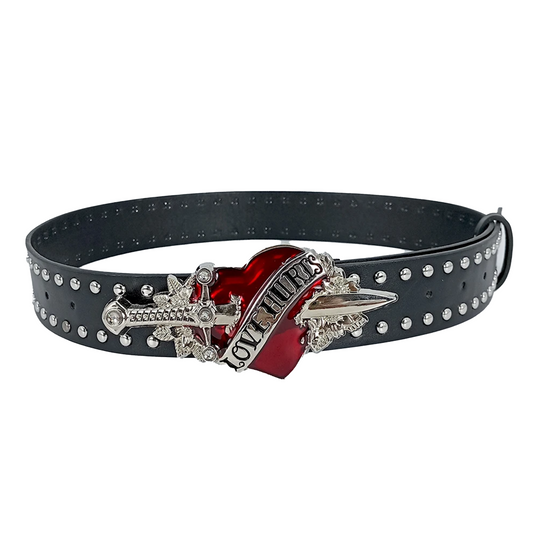 Sword Red Heart Buckle Belt - PWM