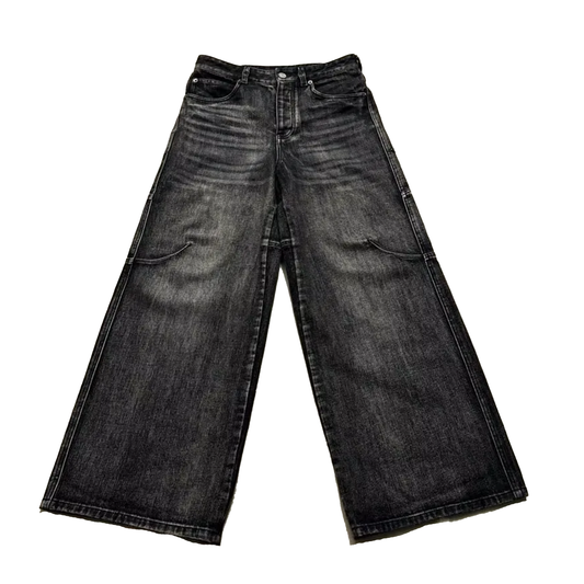 Stitching Washed Make Old Baggy Jeans - PWM