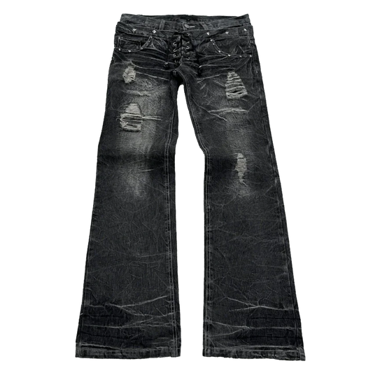 Double Waist Lace Up Jeans - PWM