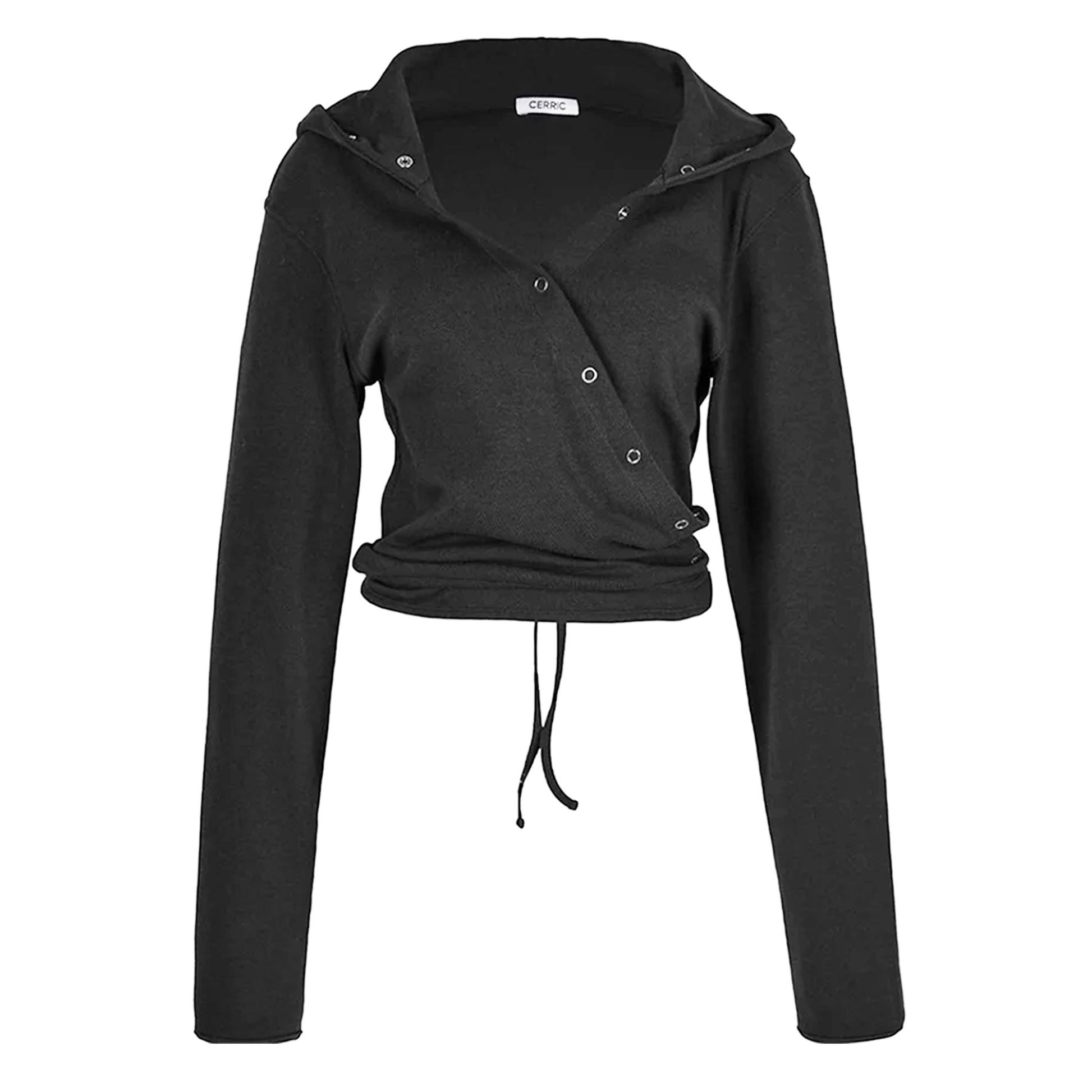 Rivet Hooded Short Length Tops - PWM