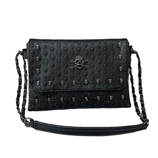 Rivet Skull relief Pattern Shoulder Bag