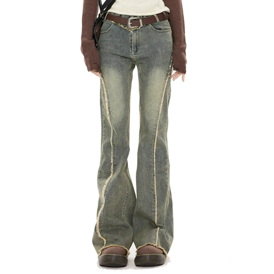 Star Patch Flare Jeans - PWM