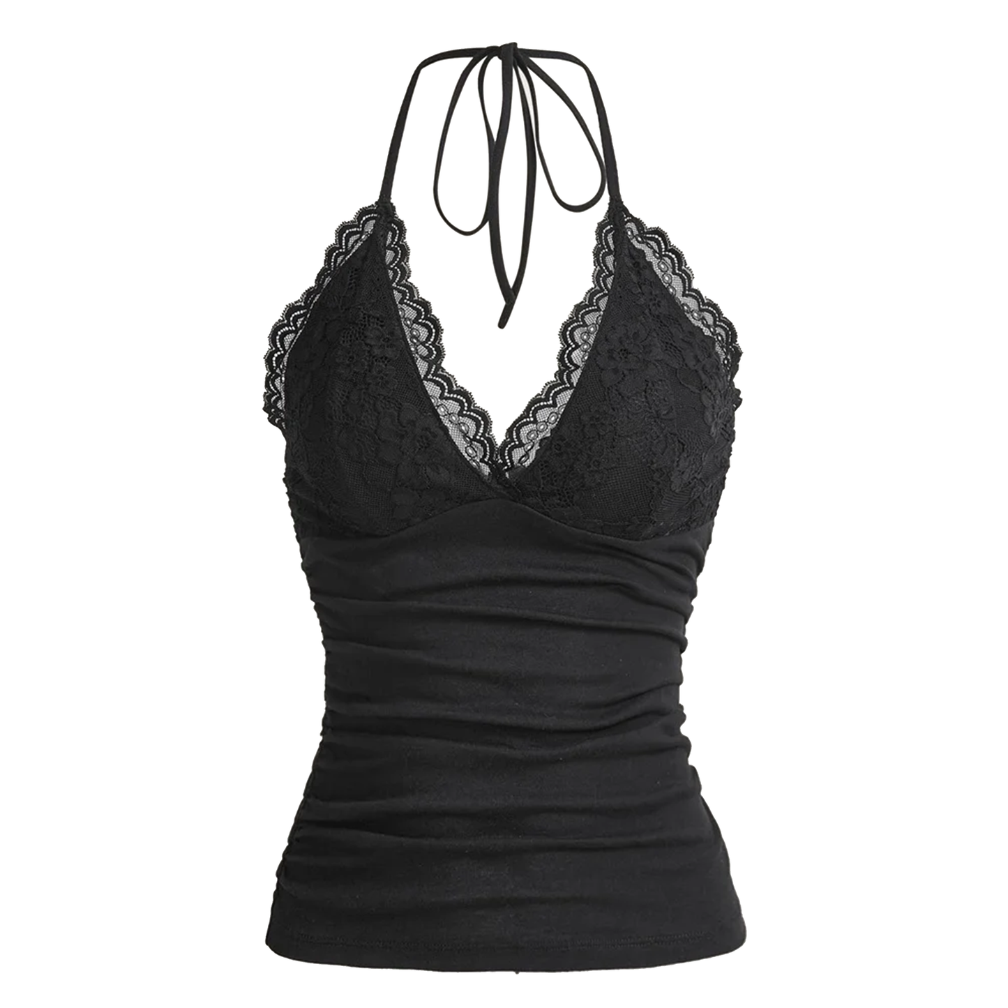 Lace Patchwork Halter Top - PWM