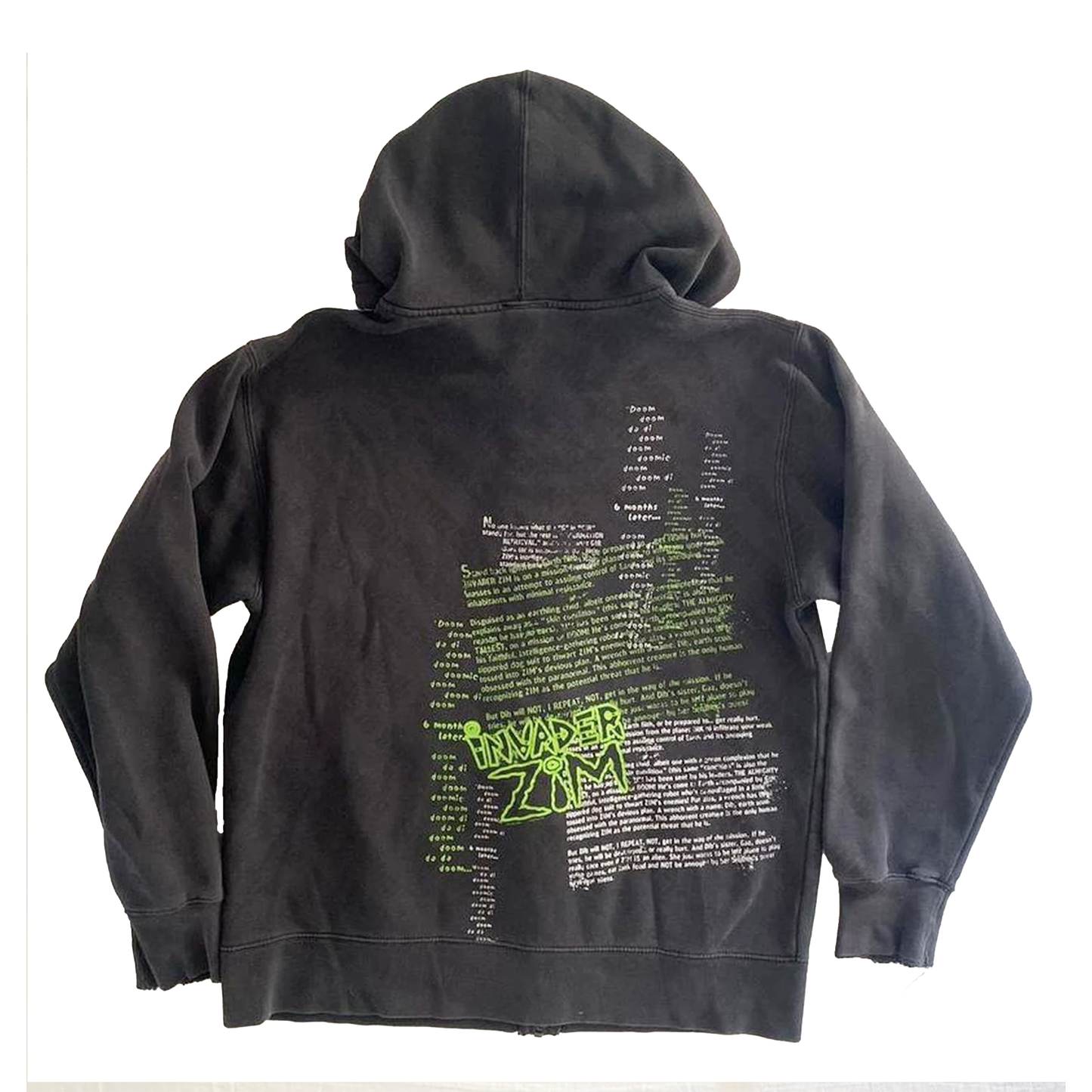 Cyber Grunge Zip Up Sweatshirts
